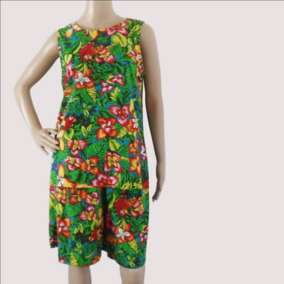 Bon Worth Tropical 2 Piece Short & Top Set - Picture 3 of 7
